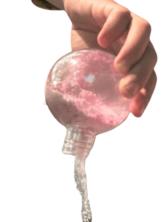 Pouring a pink potion